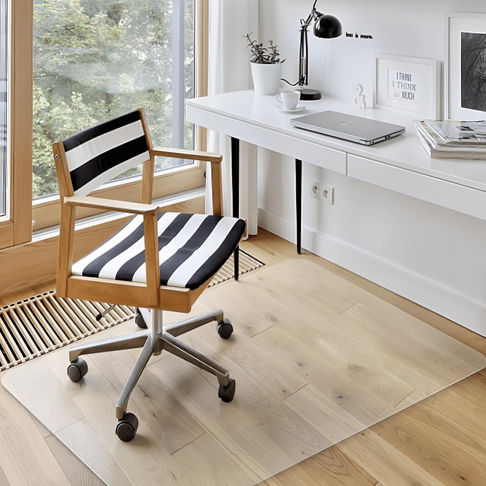 Azadx Office Chair Mat for Hard Floors 48 X 59, Clear PVC Hardwood Floor Mat,...