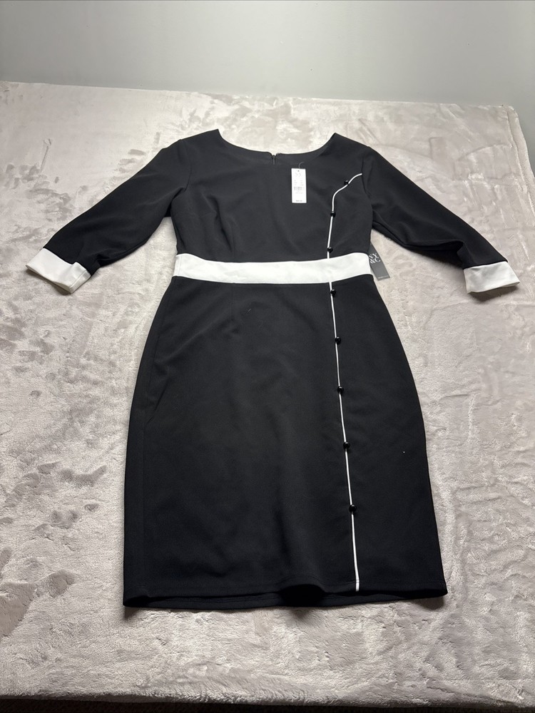 New York & Company Black & White Dress - Medium Brand New With Tags
