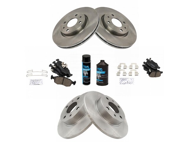 Front and Rear DIY Solutions Brake Pad Set fits Fiat 500 2012-2017 13TNRV