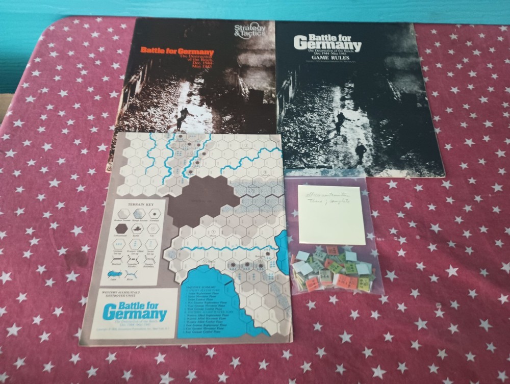 SPI Strategy & Tactics Magazine #50 w/Battle for Germany punched Game & Magazine