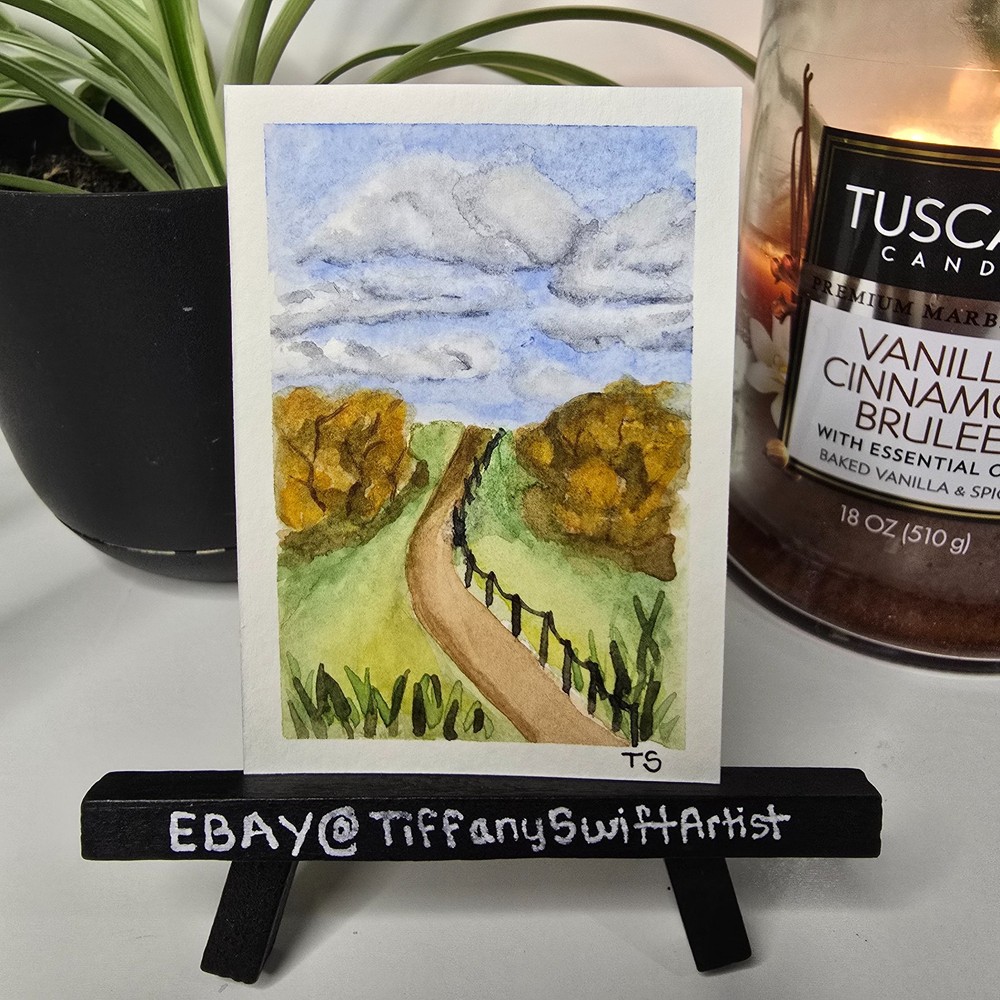 ACEO Original 2.5 x 3.5 inch watercolor landscape art card
