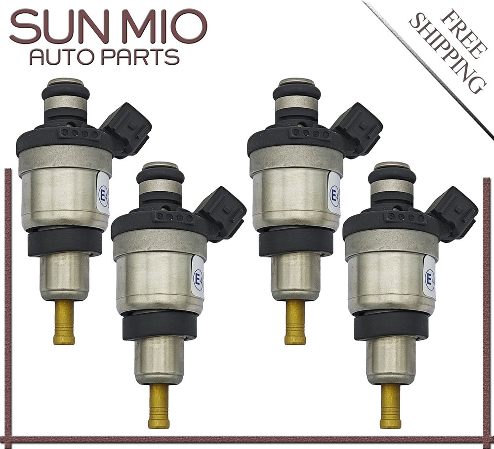 4Pcs Orange Fuel Injector Gas System For LPG/CNG Keihin 67R-010092 110R-000020