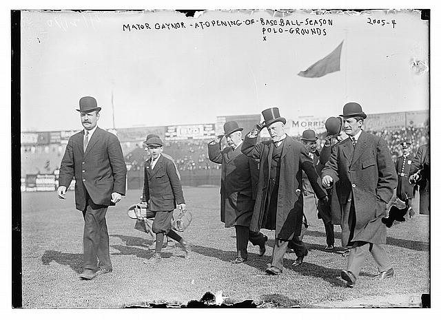 Photo:New York NY Mayor Gaynor 1910 Polo Grounds Baseball Season Opening