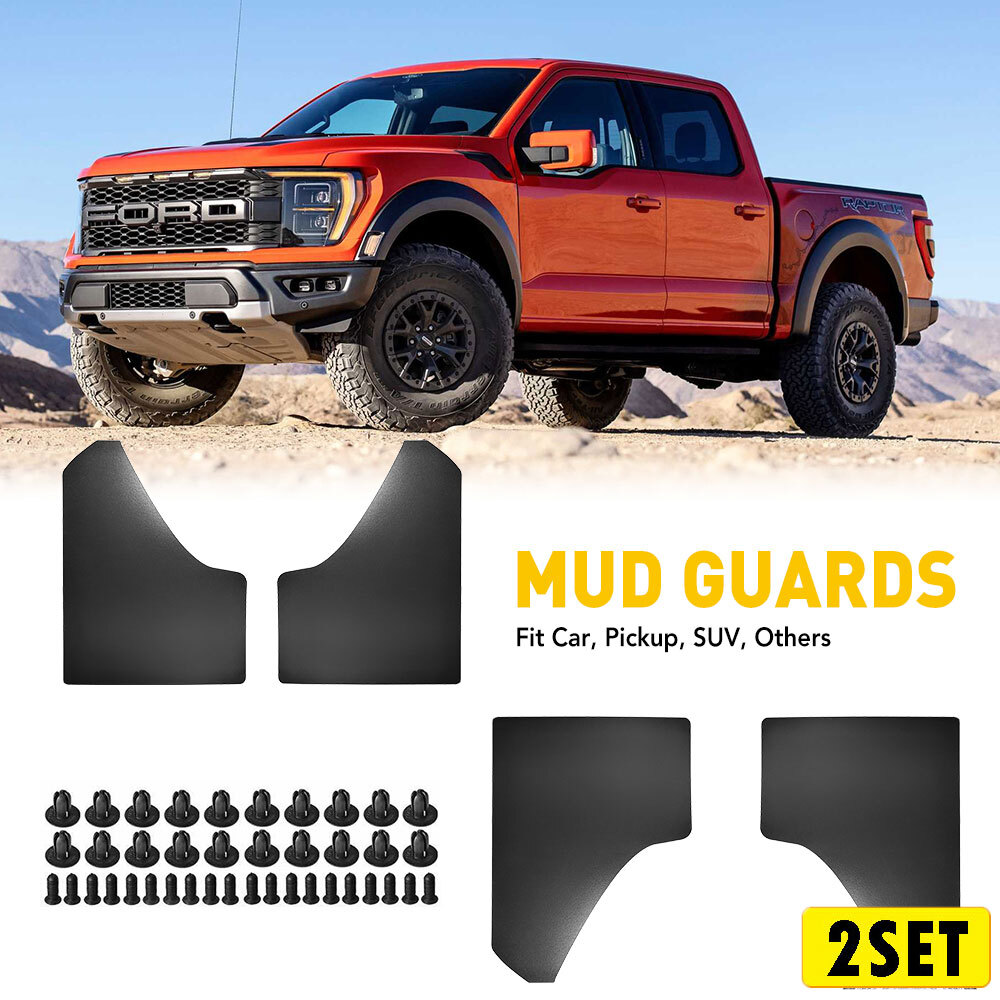 8x Universal Car Mud Flaps Splash Guards Front Rear Auto Pickup Truck Protector
