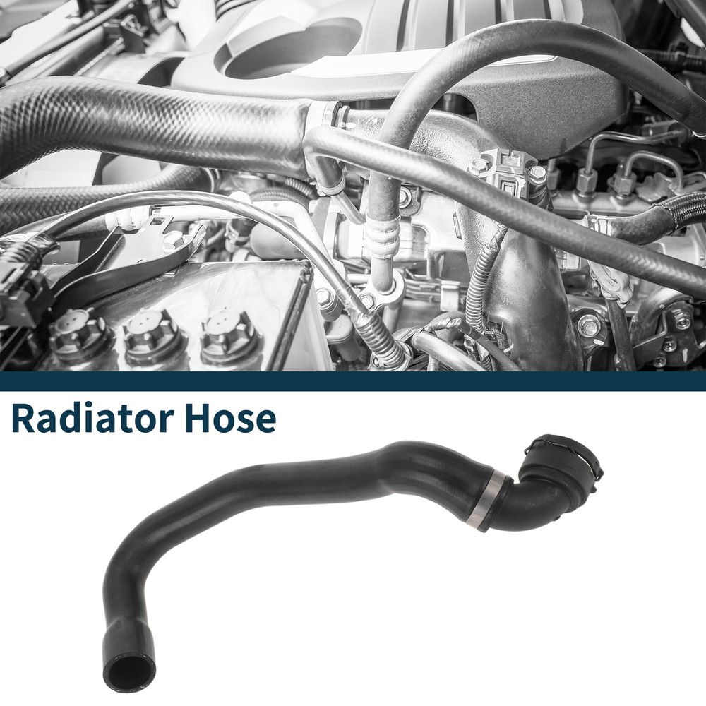 Volvo S60 2014 Upper Radiator Hose 31410403 Rubber Black 1pc