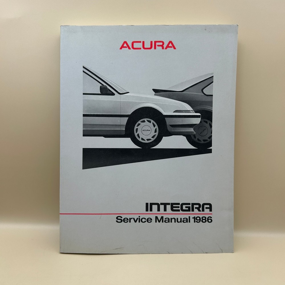 Acura Integra Service Manual 1986 Official Factory Repair Guide