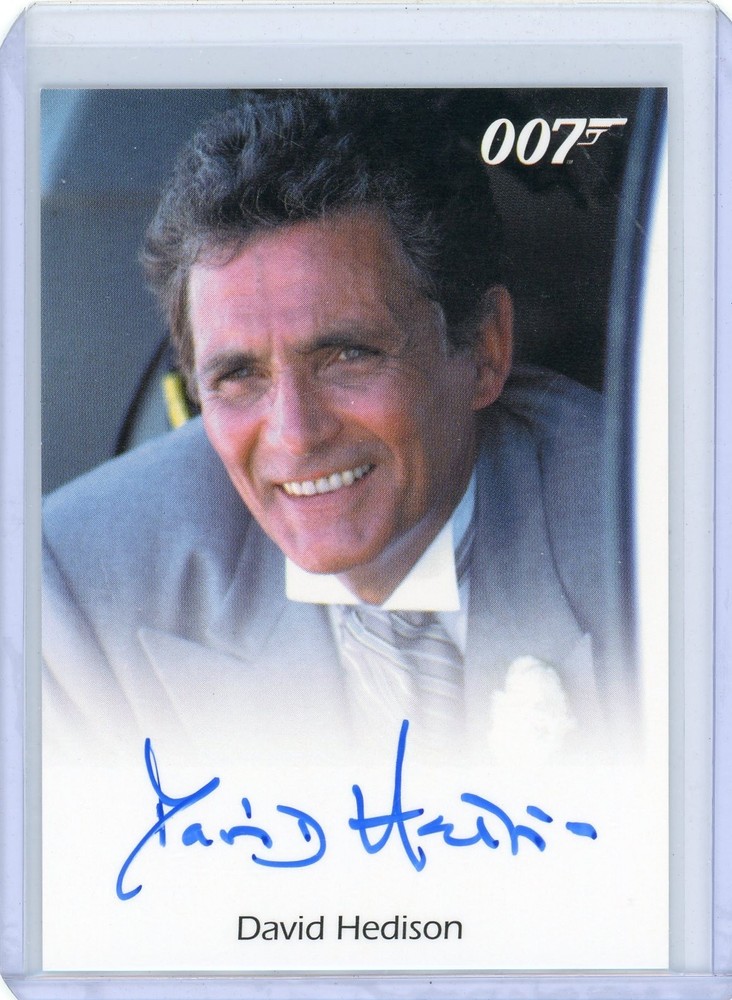 DAVID HEDISON 2015 RITTENHOUSE JAMES BOND ARCHIVES Autograph AUTO CARD