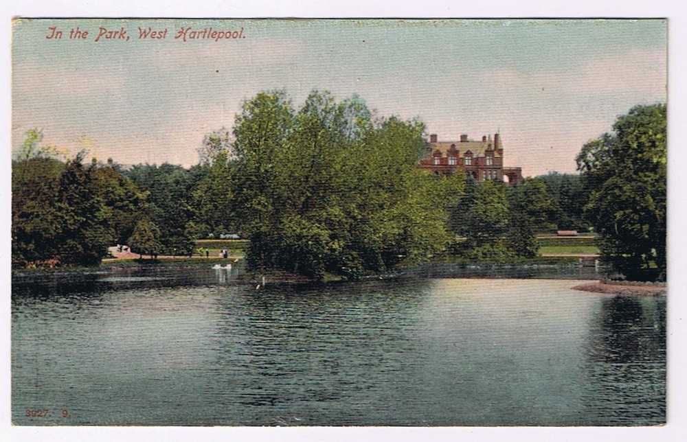 Postcard In The Park West Hartlepool England UK
