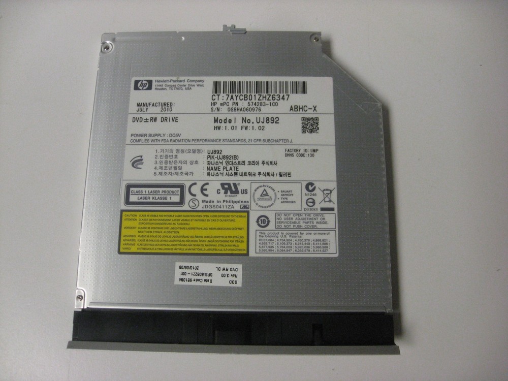 HP DM4 Laptop DVD Burner Drive UJ892 608221-001 SATA Compatible