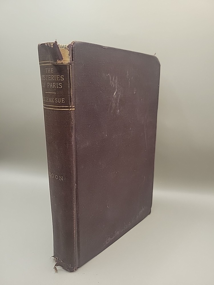 Eugene Sue: The Mysteries Paris Noon Allison Co. Hc Poor Condition Antique