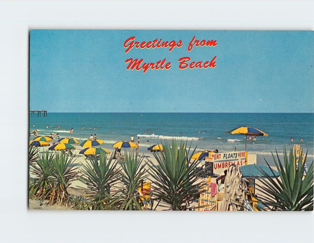 Postcard Greetings from Myrtle Beach South Carolina USA