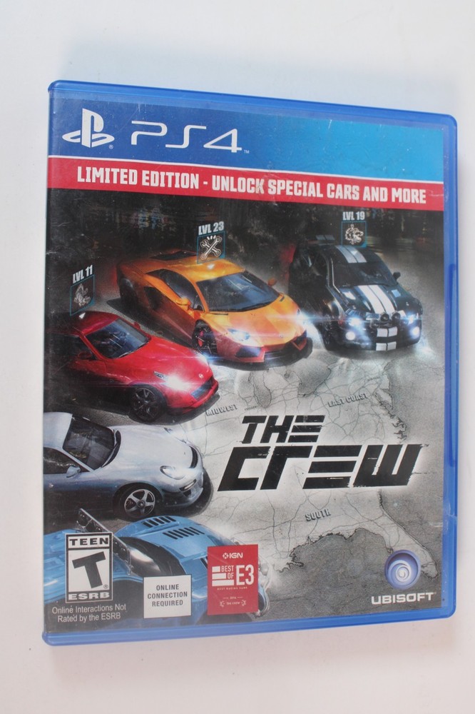 The Crew: Limited Edition (Sony PlayStation 4, 2014, PS4) Authentic, Tested