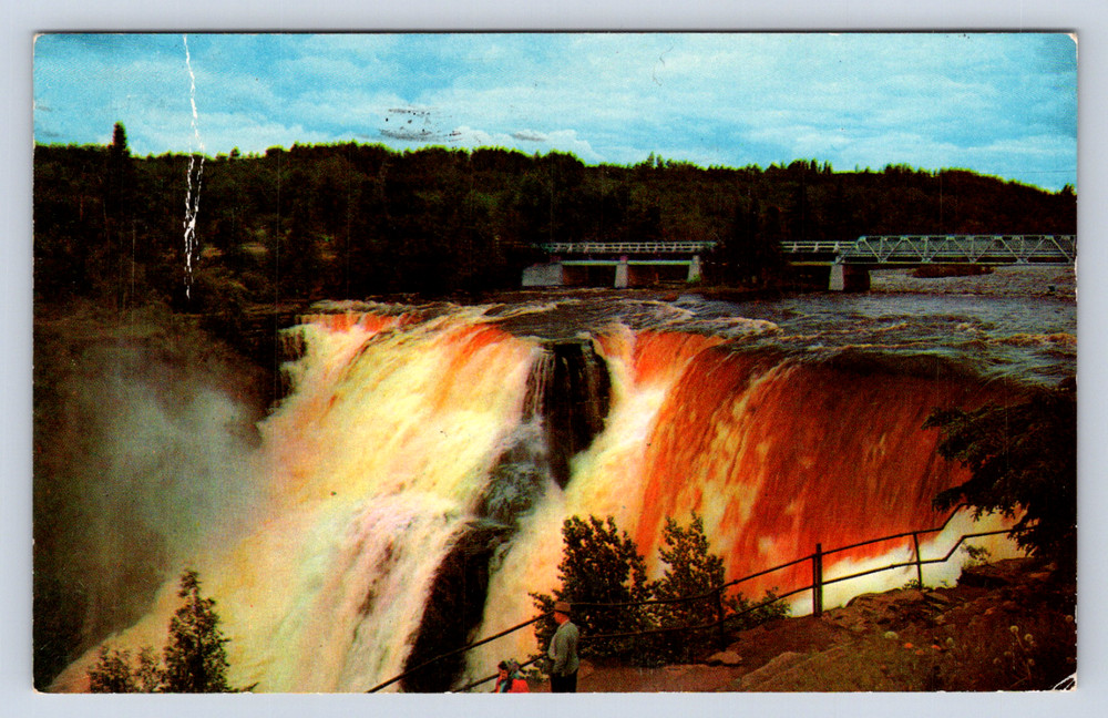 Vintage Postcard Kakabeka Falls Niagarara of the North Ontario Canada