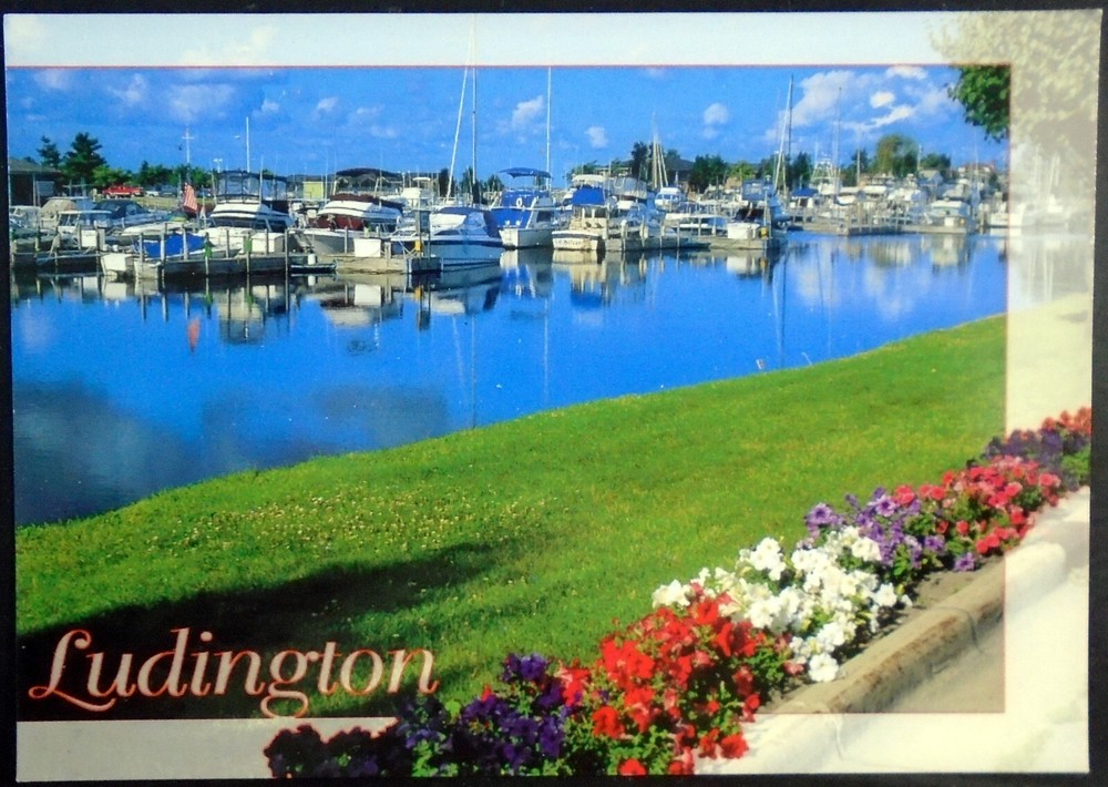 Ludington Municipal Marina, Big Sable Point Lighthouse (Back), Michigan