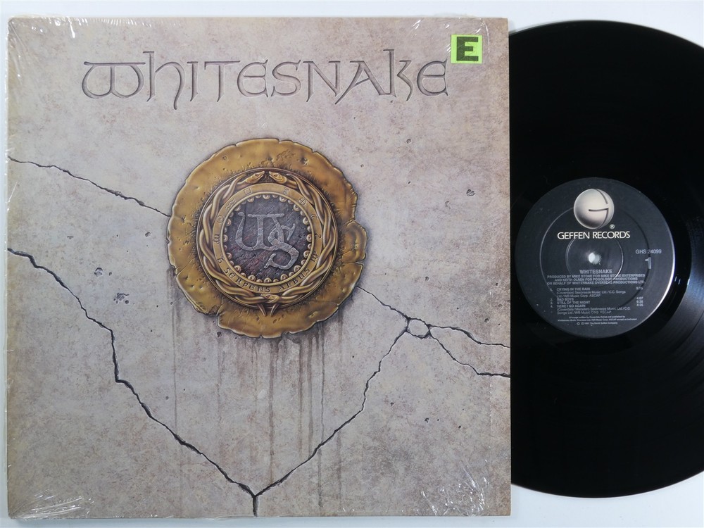 WHITESNAKE Self Titled GEFFEN GHS-24099 LP VG+ SHRINK f