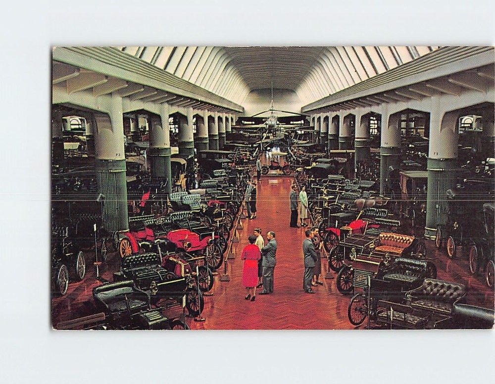 Postcard Antique Automobiles Henry Ford Museum Dearborn Michigan USA