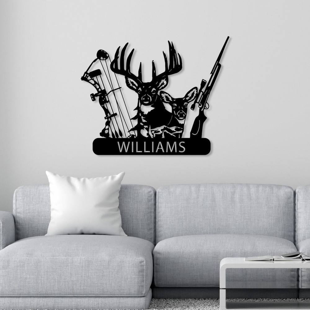 Personalized Metal Monogram Sign, Last Name, Housewarming Gift