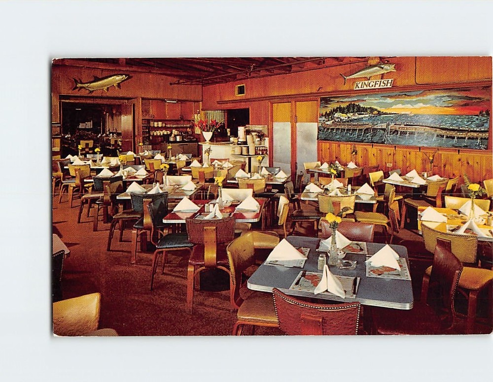 Postcard The Kingfish Restaurant Treasure Island Florida USA