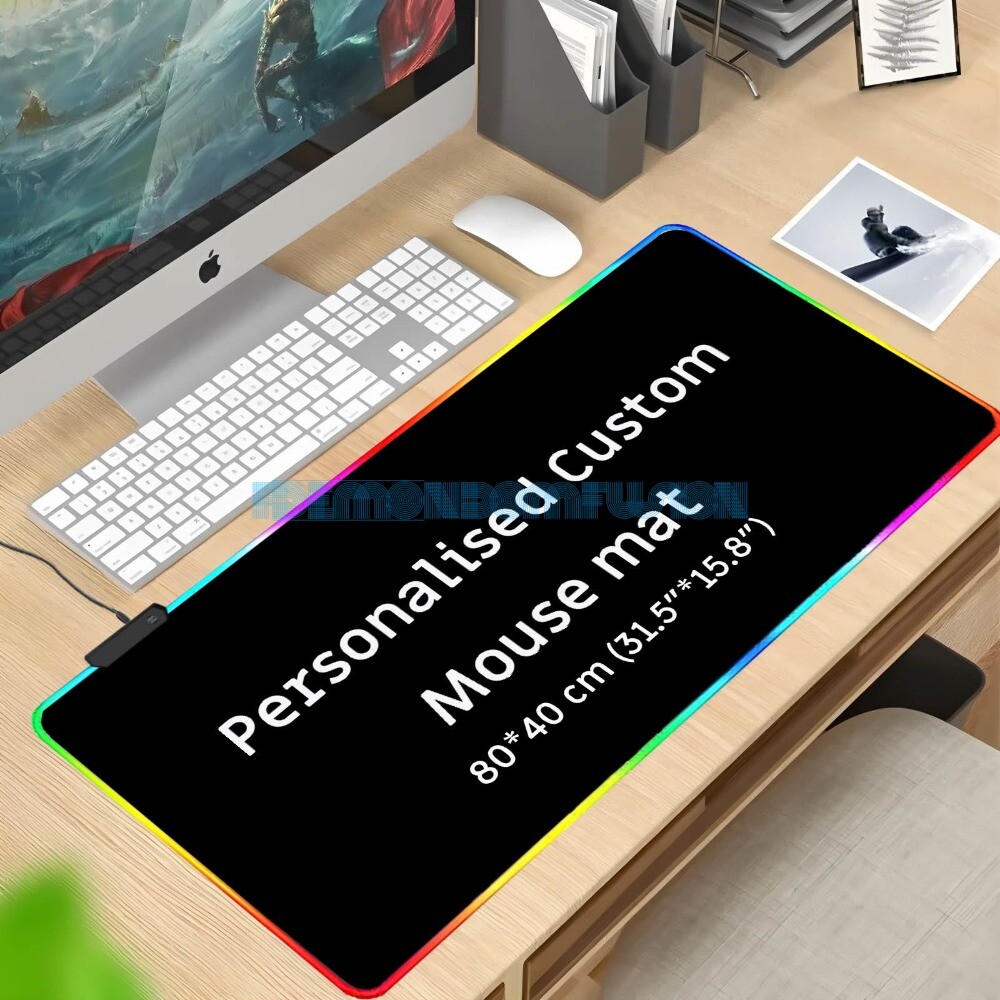 Custom Photo/Logo Gaming Mouse Pad - 80x40cm Non-Slip Play Mat