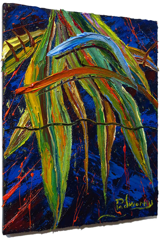 LANDSCAPE OIL█PAINTING VINTAGE IMPRESSIONISm ART█SIGNED ABSTRACT ORIGINAL█DECO A
