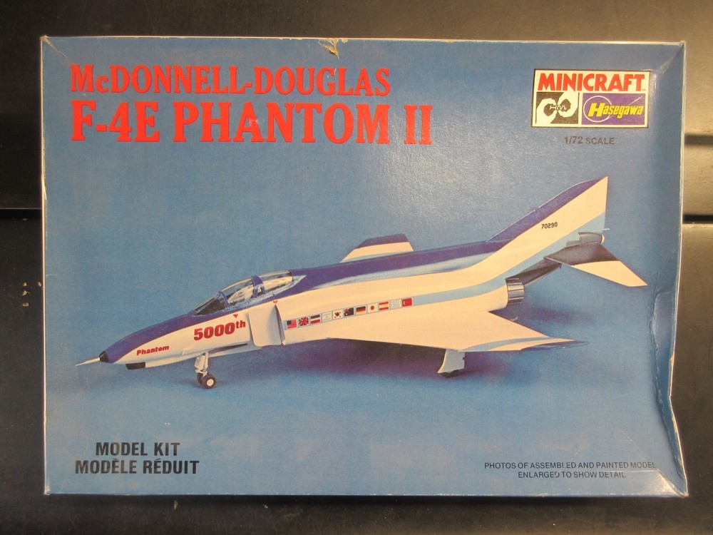 HASEGAWA 1/72 McDONNELL DOUGLAS F-4E PHANTOM II  #1085 vintage