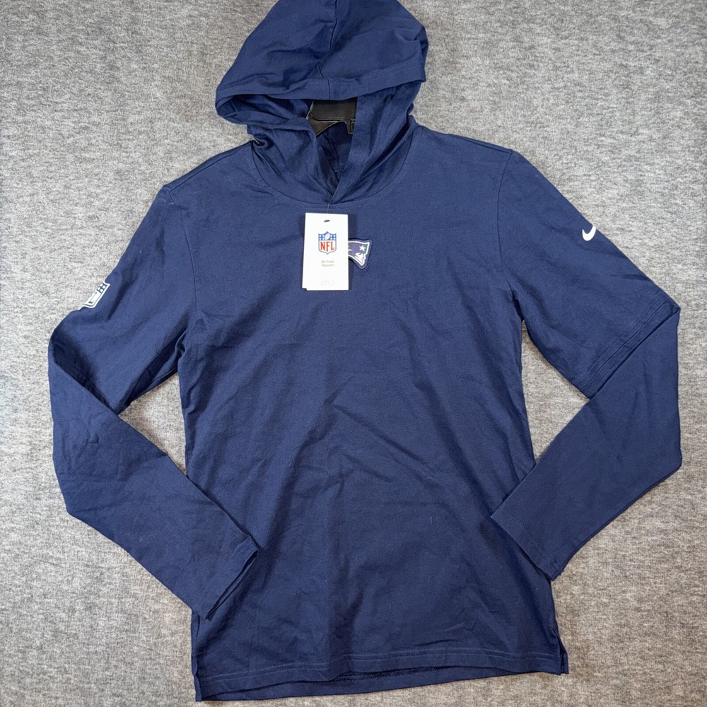 New England Patriots Nike Dri Fit On Field Lightweight Hoodie Youth Sz XL NEW