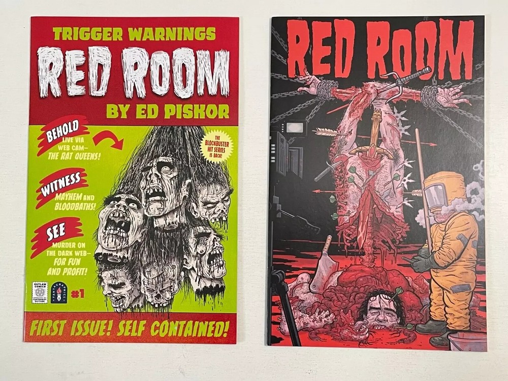 Fantagraphics Comics RED ROOM TRIGGER WARNINGS 2 BOOK LOT #1 3 ED PISKOR VF 2022