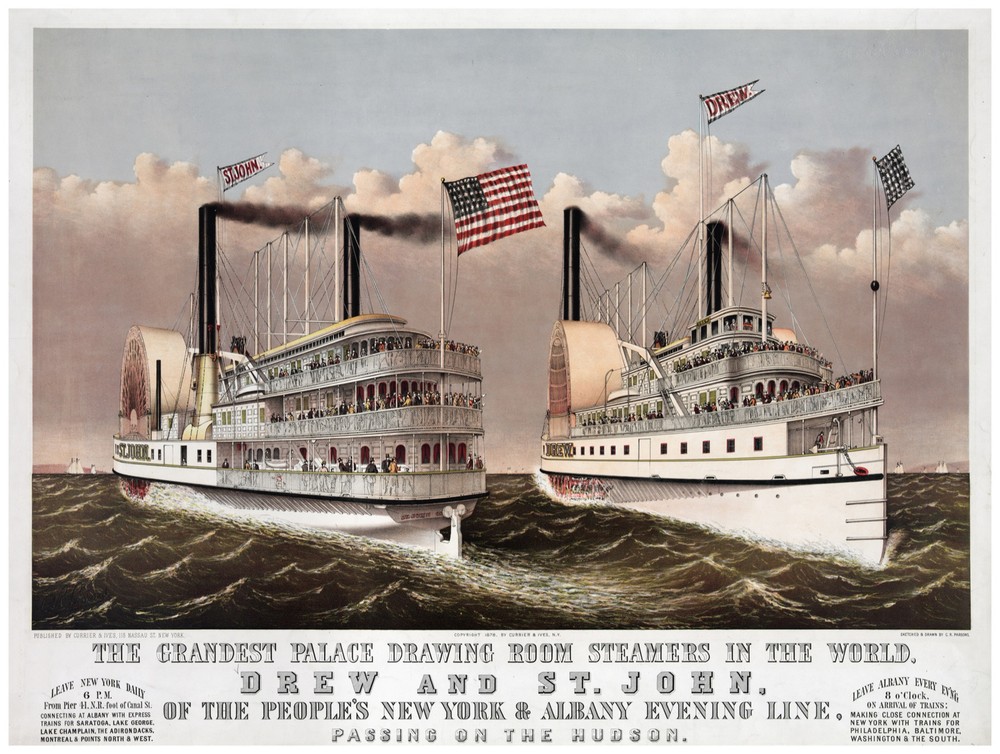Ship Decor Poster. Fine Art Graphic. Drew and St. John. Home Wall Design. 1133
