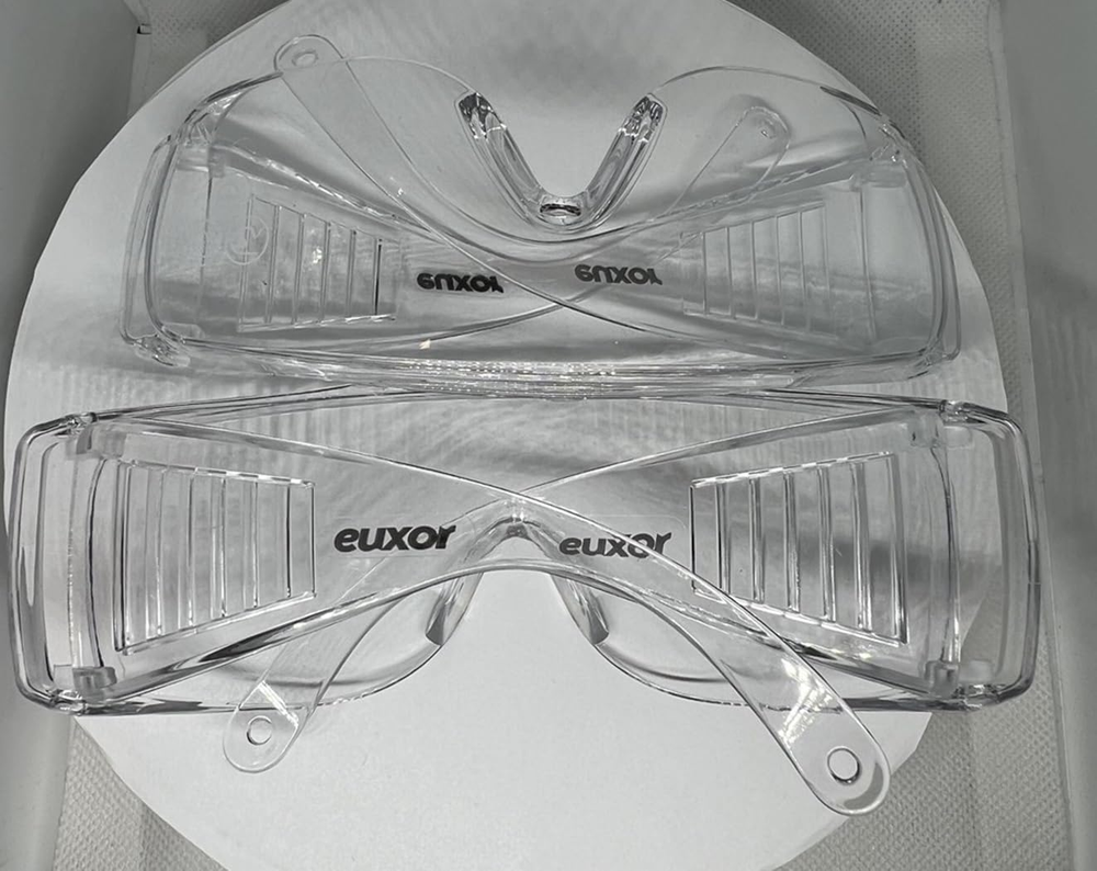 Safety Glasses (2 Pack) anti Fog & Shattered Proof, ANSI Z87.1 & EN 166 UV Resis