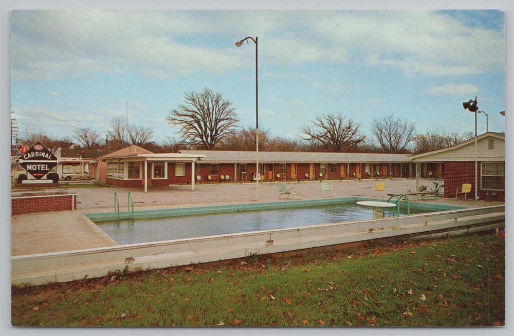 Roadside~Cardinal Motel Bowling Green Kentucky~Vintage Postcard