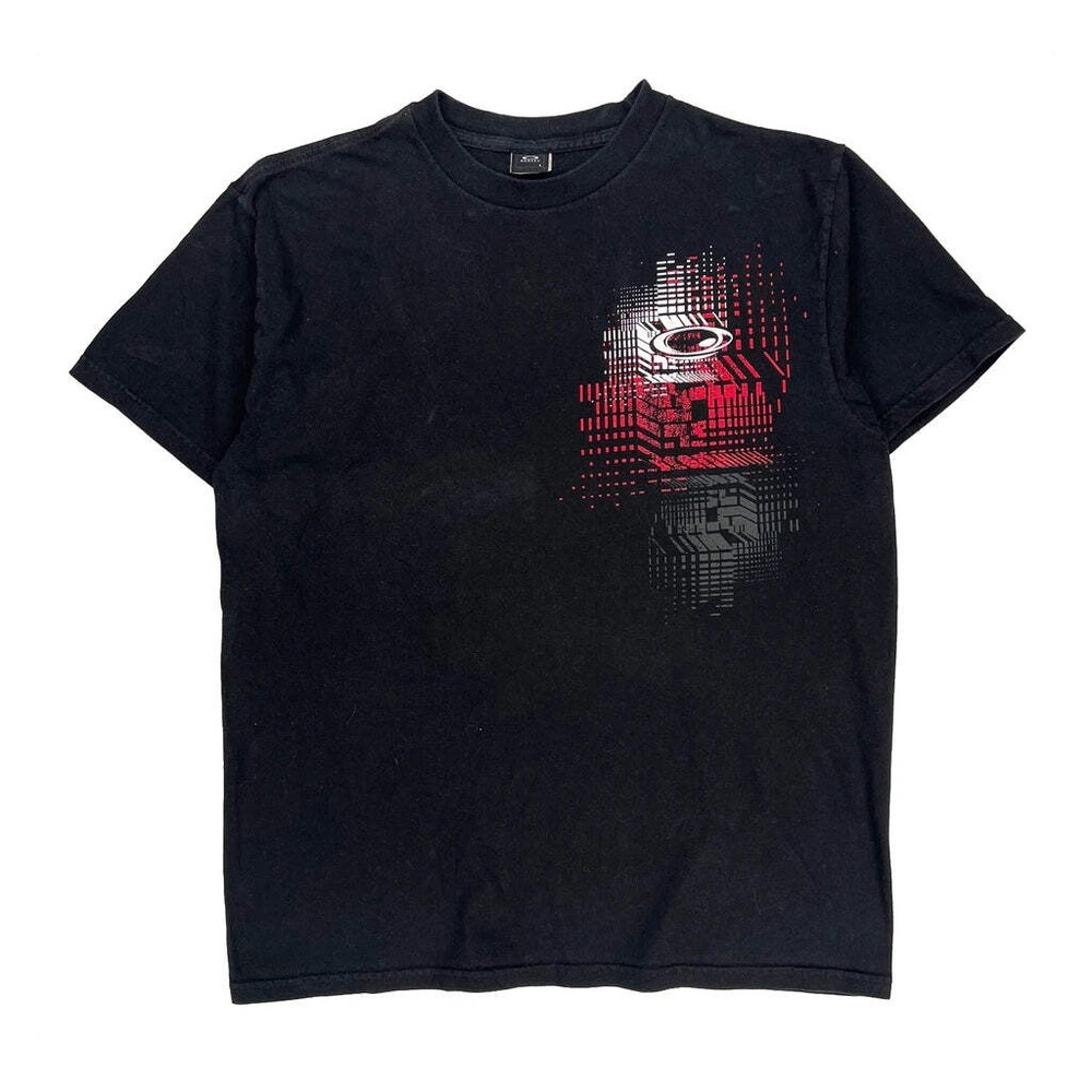 Oakley T-Shirt - Large Black Cotton