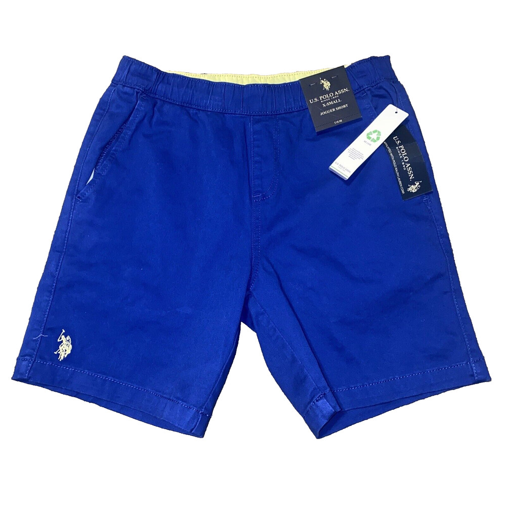 US Polo Assn Size XS Jogger Shorts Blue Stretch USPA MENS STRETCH NWT! Quality!