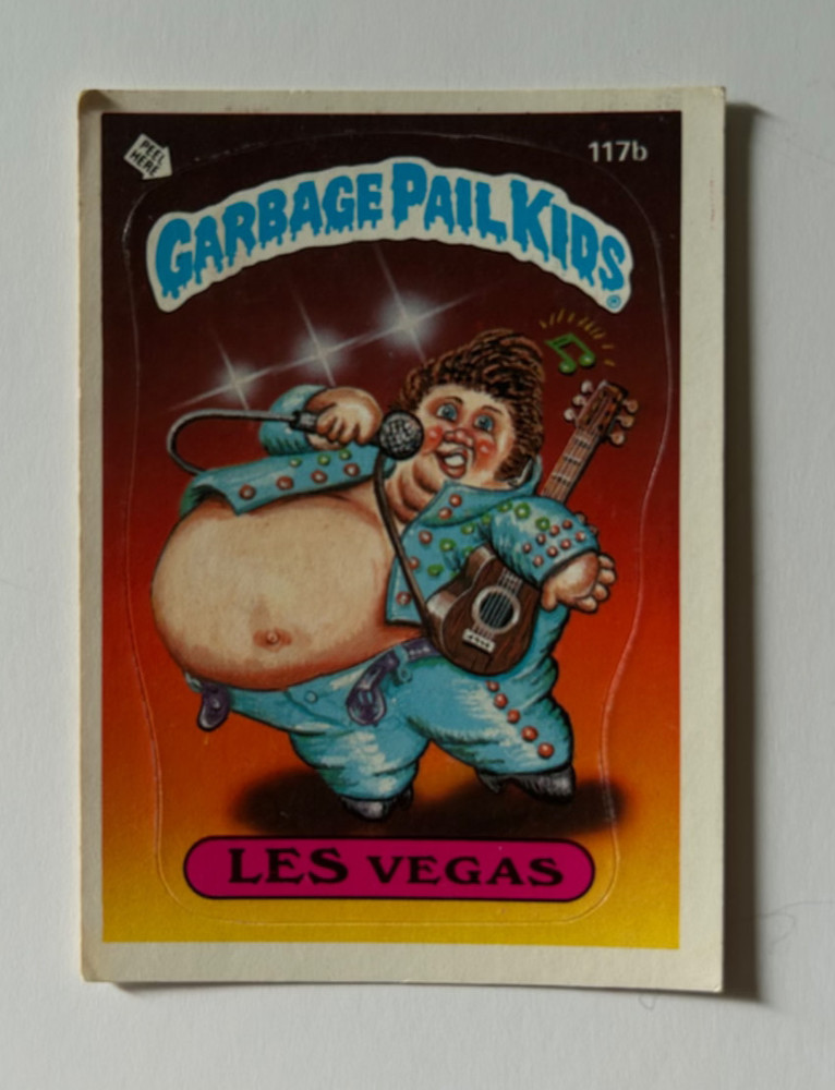 1986 Topps Garbage Pail Kids GPK Series 3 Les Vegas #117b Card