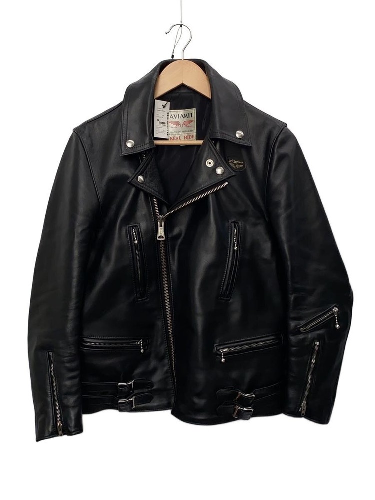 Lewis Leathers Double Riders Jacket/38/Leather/Blk/391// 3483