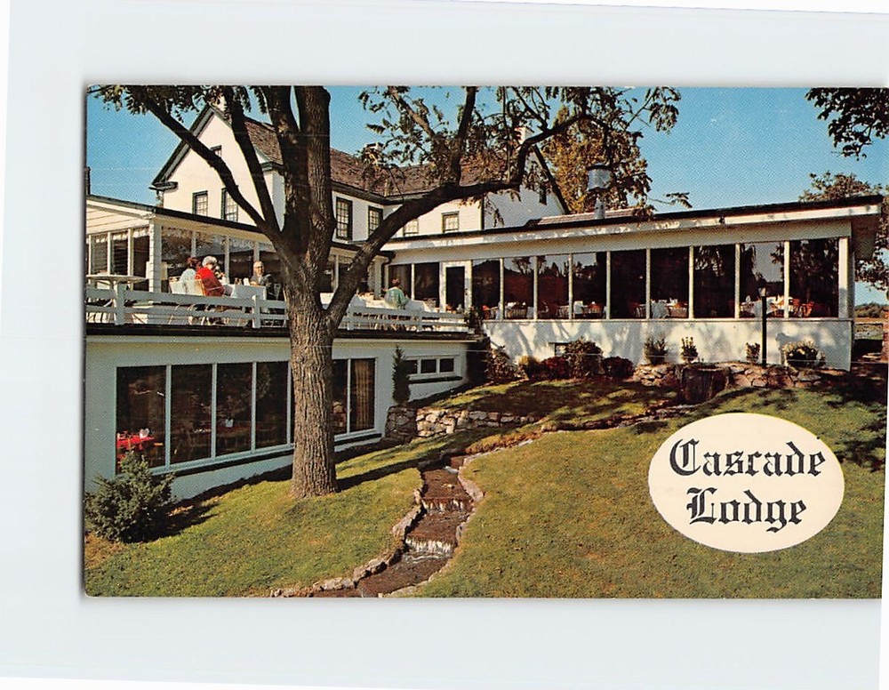 Postcard Cascade Lodge Bucks County Pennsylvania USA
