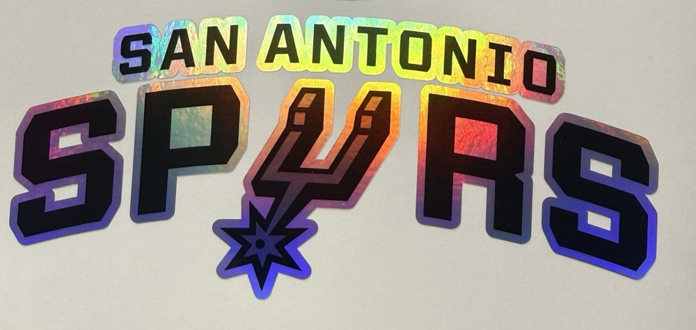 San Antonio Spurs Holographic Vinyl Decal