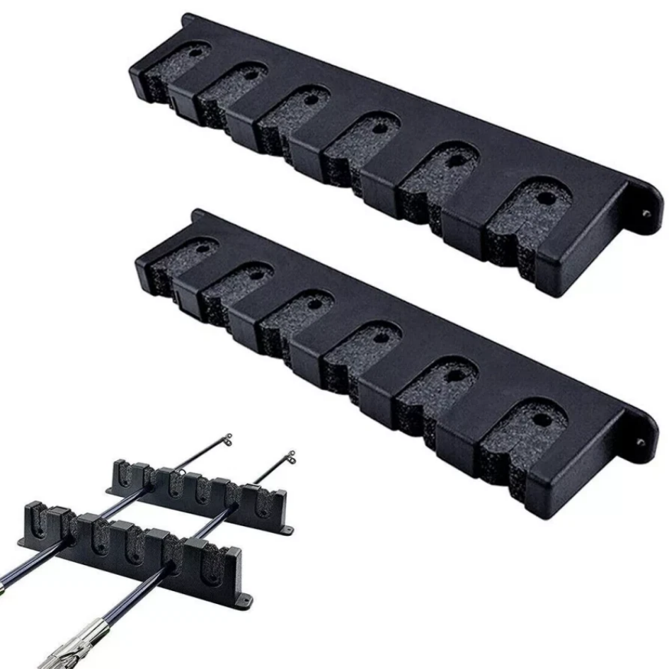 Vertical Wall Mount Fishing Rod Holder for Boat or Storage