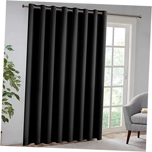 Sliding Door Curtains 8.3 x 10 Ft, Extra Long Blackout Curtain Farmhouse