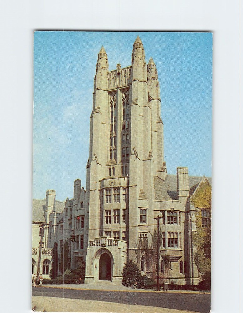 Postcard Sterling Tower Yale University New Haven Connecticut USA
