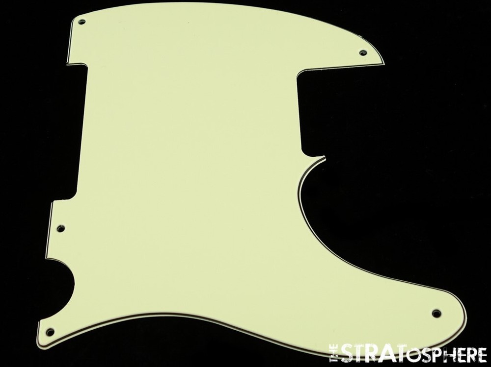 * NEW Mint Green Esquire PICKGUARD for Fender USA Vintage Tele 3 Ply 5 Hole