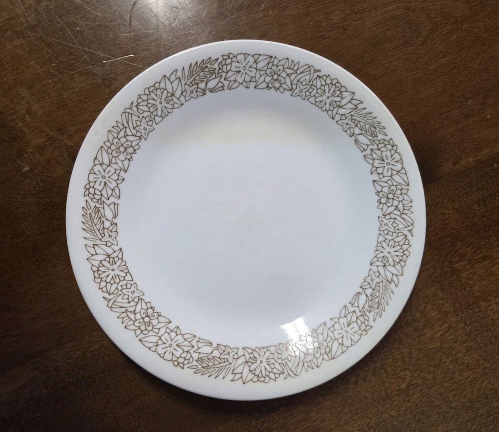 Corelle Woodland Brown Bread Plate 6 3/4