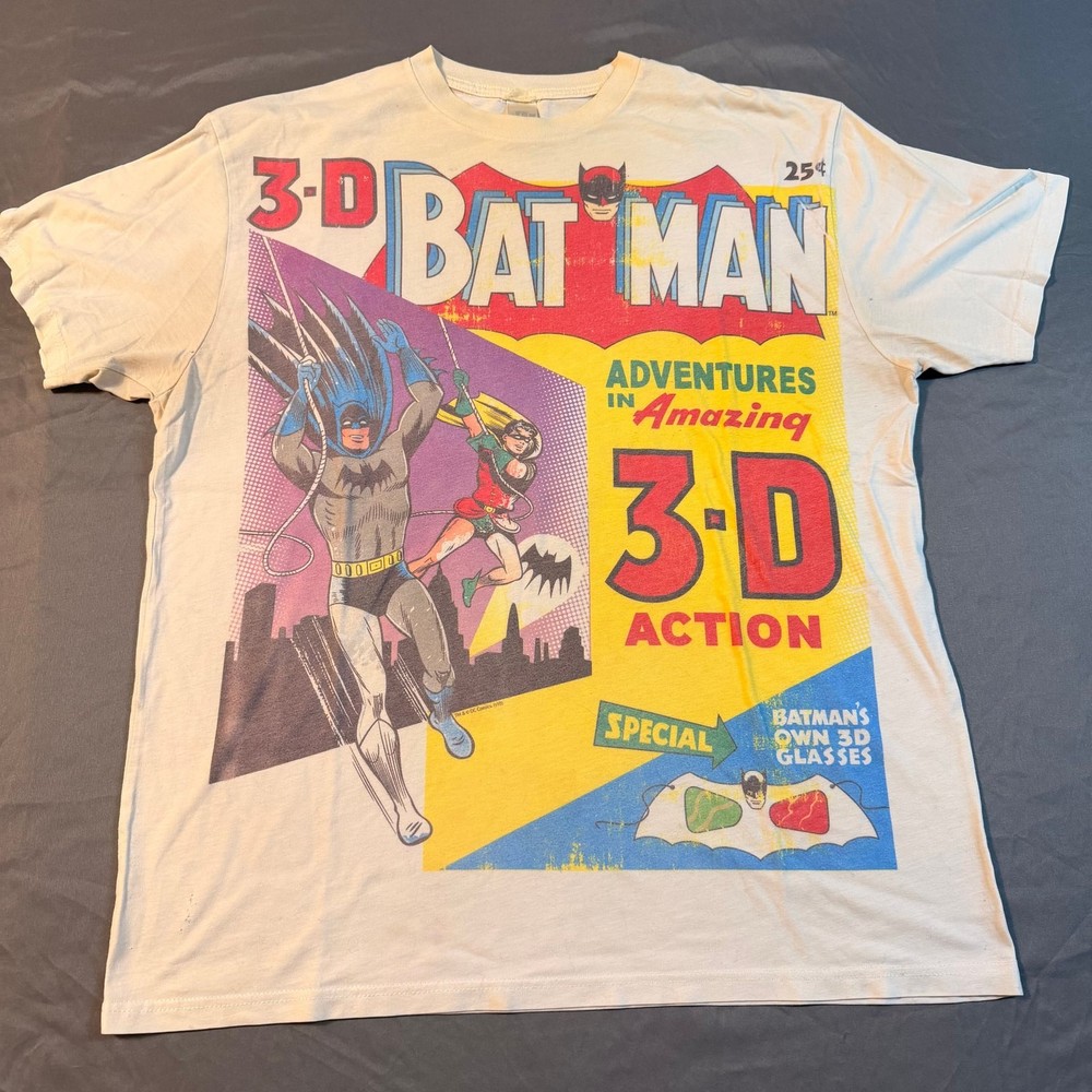 DC Comics Batman 3D Vintage Comic Book Cover T-Shirt