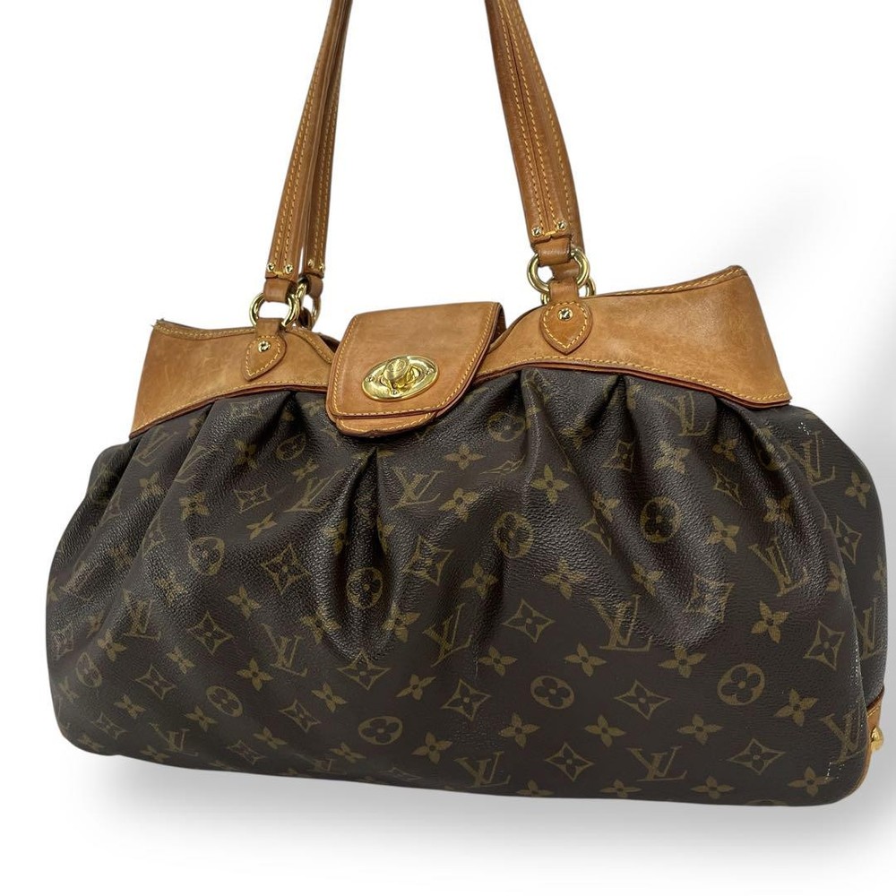 Louis Vuitton Boeshi PM Monogram Tote Shoulder Bag with Turnlock Pre-Owned