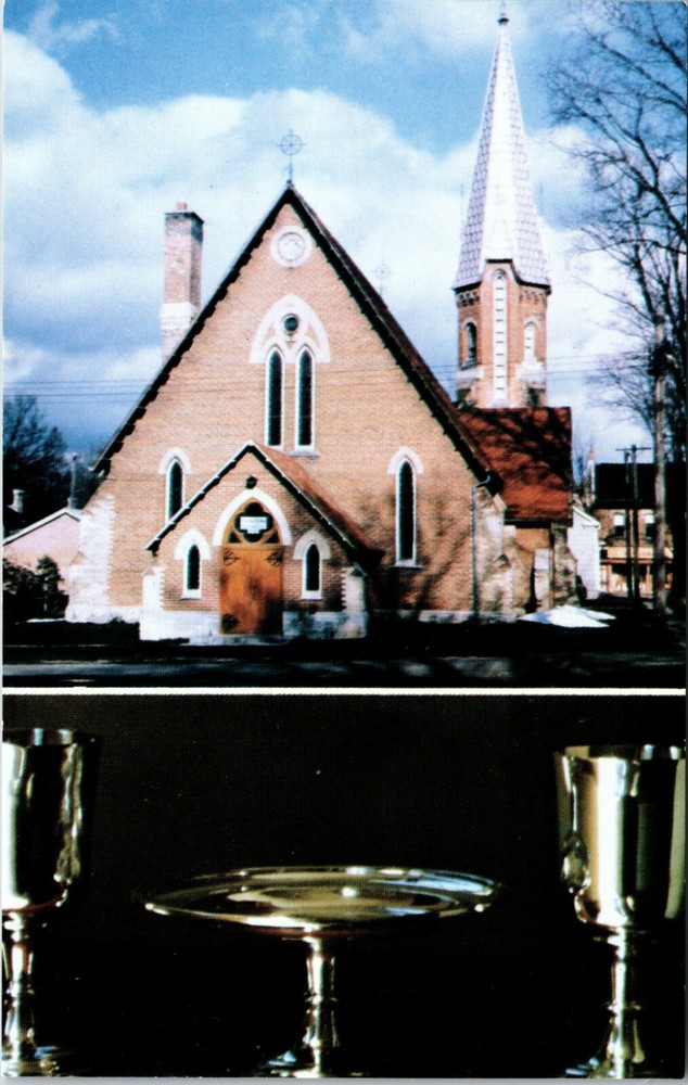 St. Johns Church Elora Ontario Canada Vintage Postcard