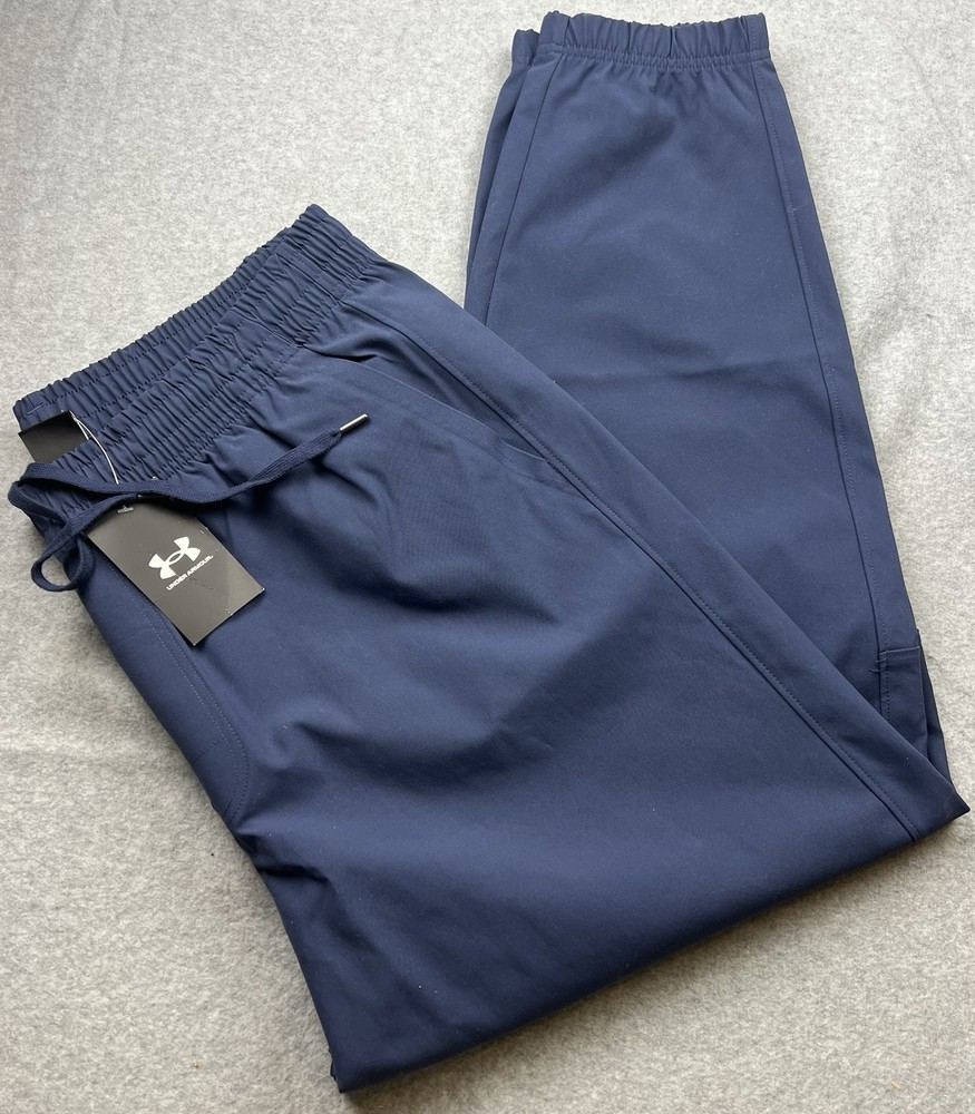 Under Armour UA Icon Men’s Woven Jogger Pants 6000663 Navy Blue Size MT NWT