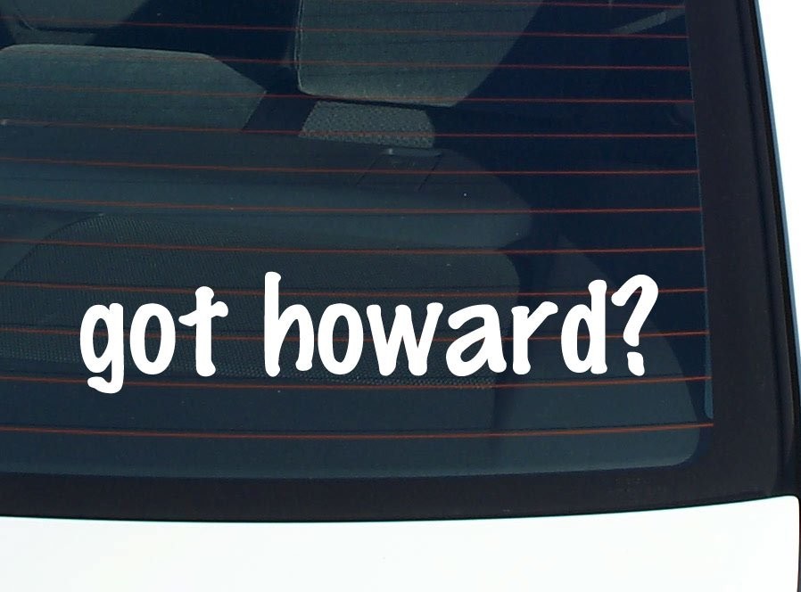 Howard Family Car Decal - Funny Last Name Bumper Sticker Vinyl Pride