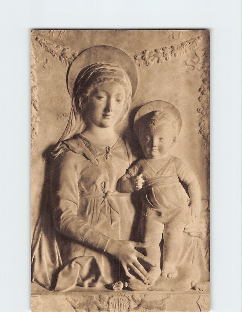 Postcard Madonna & Child by Antonio Rossellino