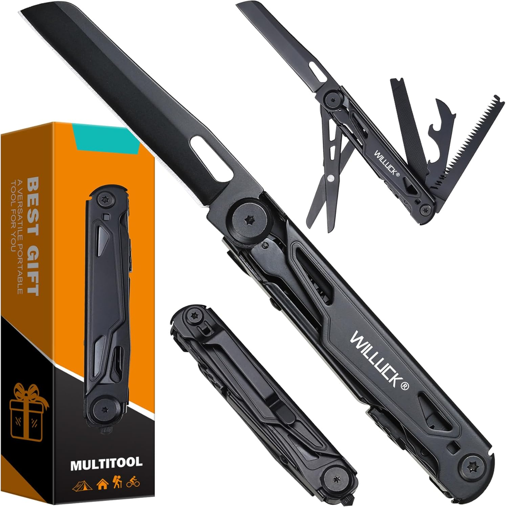 Multitool Pocket Knife - Multi tool 9 in 1 Edc Knife - Pocket Knife for Men M...