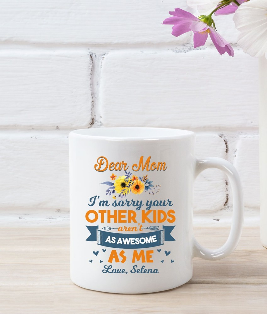 Personalized Mom Mug Gift From Daughter To Mom Funny Sacrastic Cup For Mom