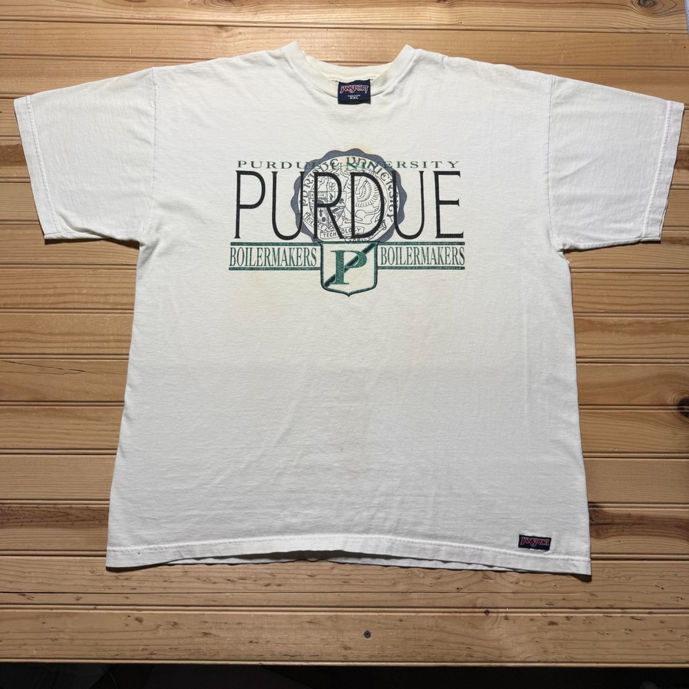 Vintage 90s JanSport Purdue University Boilermakers Athletic Shirt USA Size XXL